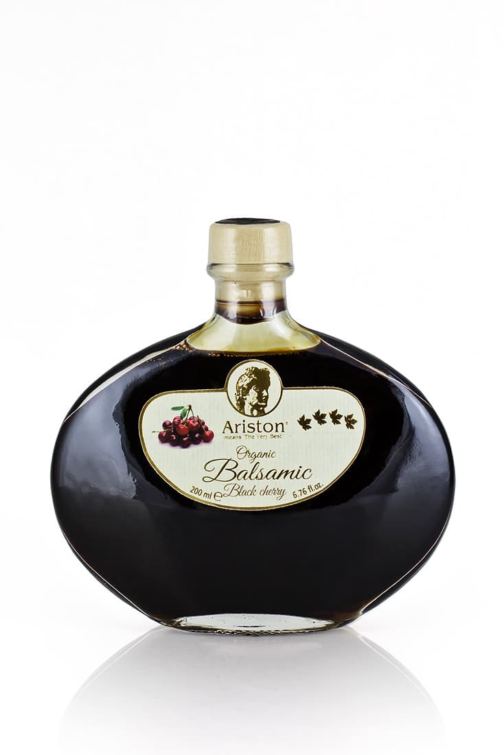 Ariston Black Cherry 4-Leaf & Organic Balsamic Vinegar 6.76 fl oz Code#243 product image 1