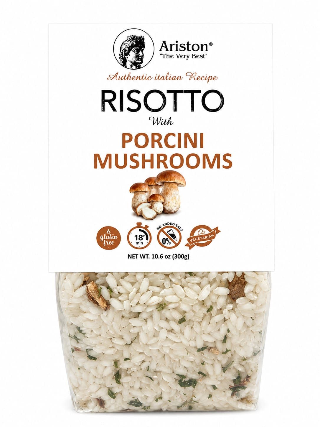 Ariston Risotto with Porcini Mushrooms 10.6oz (300g) Back in stock… product image 1