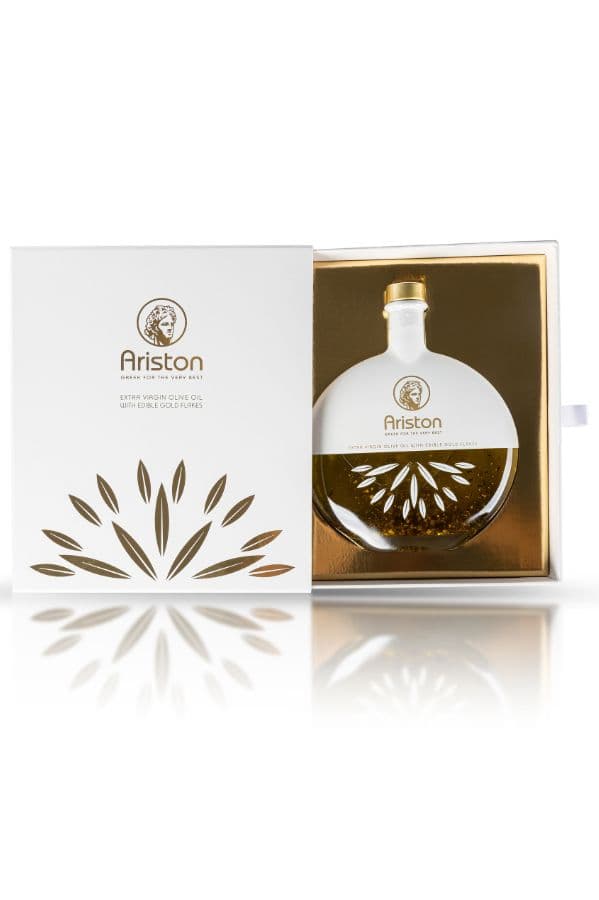 Ariston Premium Extra Virgin Olive oil with Gold Flakes 500ml product image 1